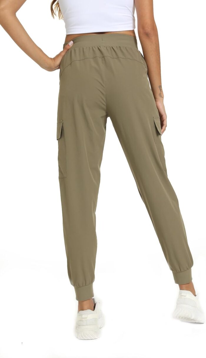 Womens Cargo Pants with Pockets-Lightweight Quick Dry Water Resistant Hiking Pants for Travel Casual Athletic and Outdoor - Image 3
