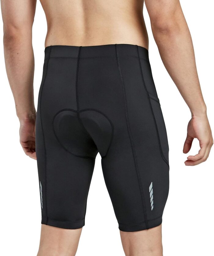 baleaf Men's Padded Bike Shorts Cycling Road Biking Riding Bicycle Cycle Wear Pockets UPF 50+ MTB Accessories Tights - Image 3