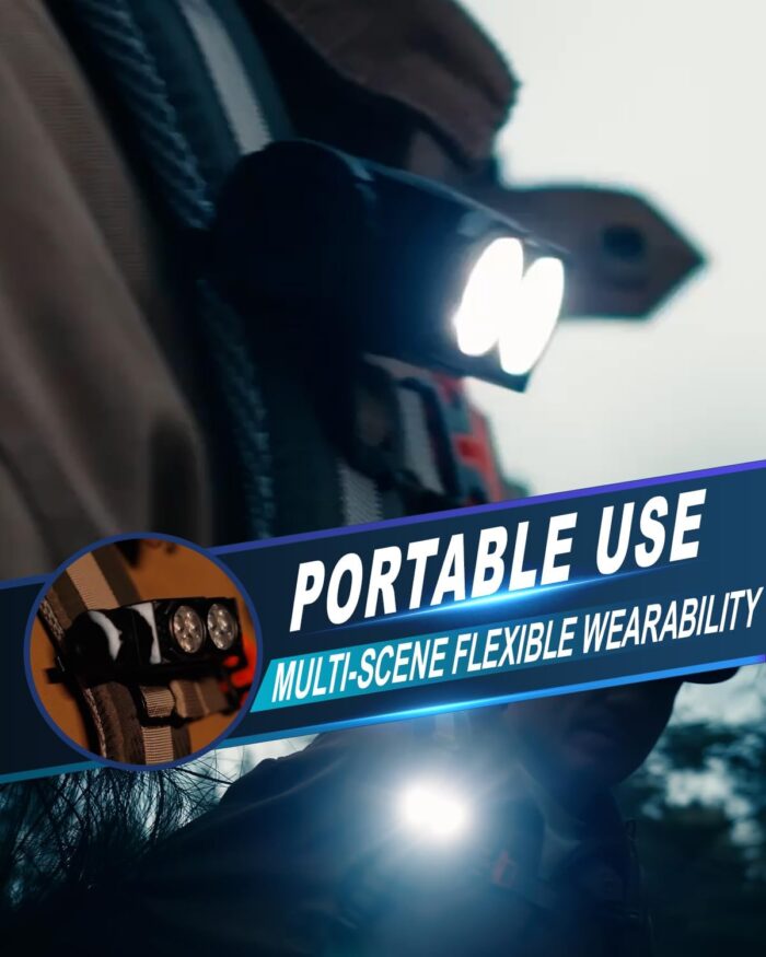 Headlamp Rechargeable 2PCS,4500L Super Bright Light Bright LED Rechargeable Headlight with White Light, Waterproof Head Lamp with Headband for Outdoor Camping, Hiking,Camping Essentials,Working - Image 4