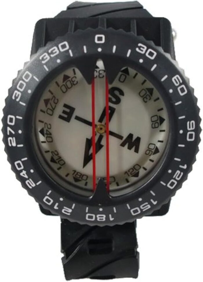 Scuba Choice Diving Deluxe Wrist Compass – 2.3” Display, Accurate Underwater Navigation, 15” Strap, Depth Rated 80m, 25° Tilt, Durable -5°C to 55°C, Made in Taiwan - Image 5