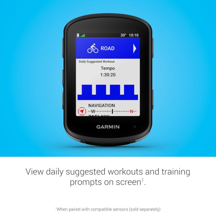 Garmin Edge 540, Compact GPS Cycling Computer with Button Controls, Targeted Adaptive Coaching, Advanced Navigation and More - Image 4