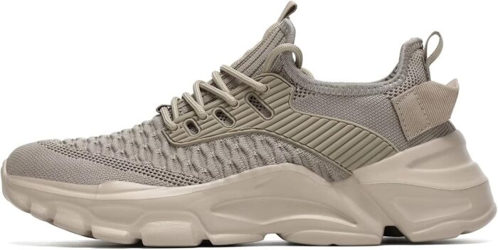 Men's Running Shoes, Non Slip, Breathable, Lightweight Fashion Sneakers, Slip Resistant Athletic Sports Walking Gym Work Shoes - Image 3
