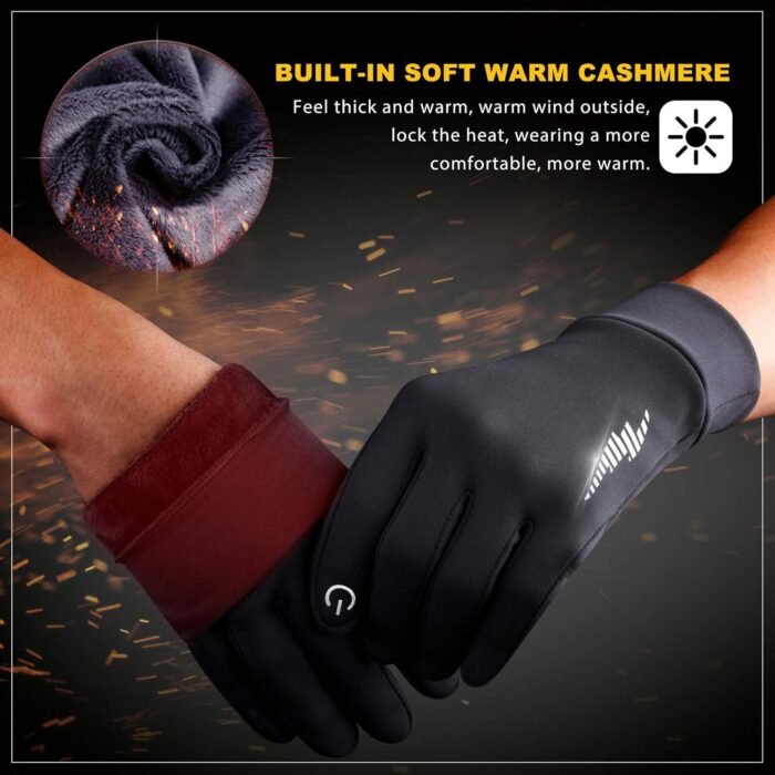 SIMARI Winter Gloves Women Men Ski Snow Gloves Liner Thermal Warm Touch Screen, Suit for Running, Cycling, Biking, Hiking, Driving, Walking, Typing, Freezer Work, Sports, Soccer, Shooting, Gaming 102 - Image 5