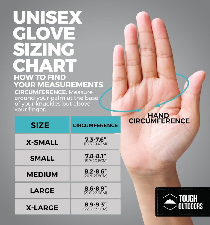 Tough Outdoors Snow Gloves - Men's & Women's Waterproof Winter & Snowboarding Gloves - Image 7