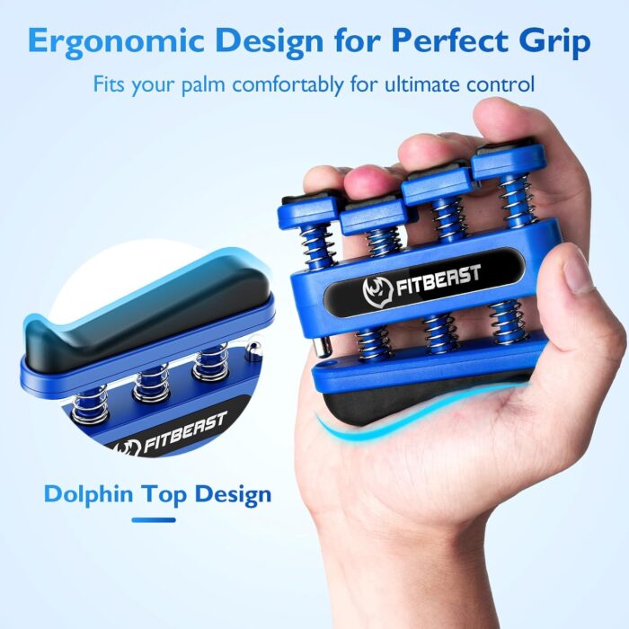 FitBeast Finger Strengthener, Finger Exerciser, Hand Exerciser for Improve Dexterity and Strength in Fingers, Hands, Forearms–Grip Strength Trainer for Musicians, Climbers - Image 5