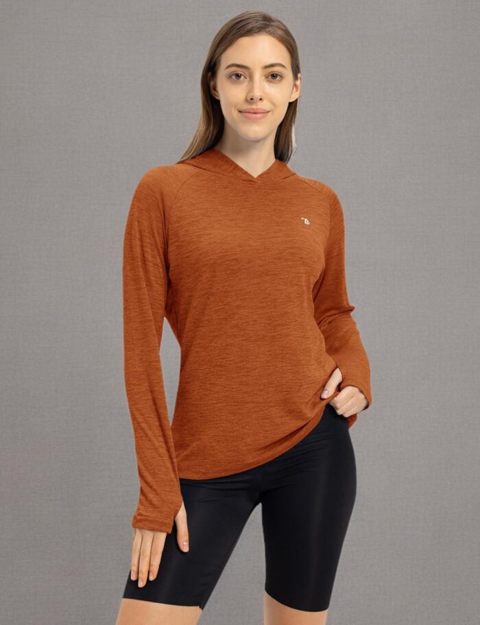 TBMPOY Womens UPF 50+ Sun Protection Hoodie Shirt Long Sleeve Fishing Hiking Outdoor UV Shirt Lightweight - Image 9
