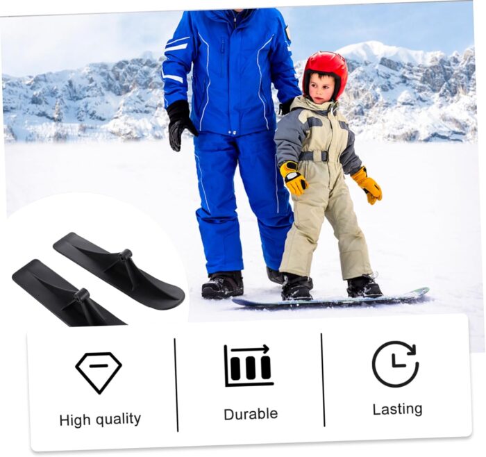 TOYANDONA 1 Pair Snow Sled Ski Scooter Kit Snow Scooter Attachment Ski Skate Board for and Adults Downhill Ski Sled Winter Sports Equipment Sled Sleds For Snow Snow Scooter Snow Sled - Image 7