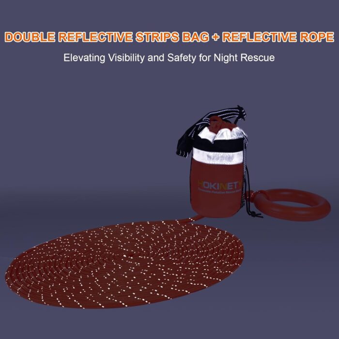 Water Rescue Throw Bag - 3/10 Inch Rope with 50FT /70FT/100FT Length Up to 1900lbs Tensile Strength Throwable Flotation Device - Emergency Safety Equipment for Kayak Raft Boat - Image 7