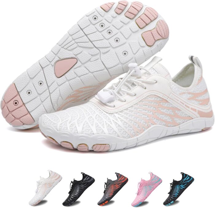XNIRON Hike Barefoot Shoes for Womens Men,Quick Dry Water Shoes,Beach Pool Aqua Swim Surf Hiking Walking Shoes,Non-Slip Athletic Footwear Wide Toe Water Shoes