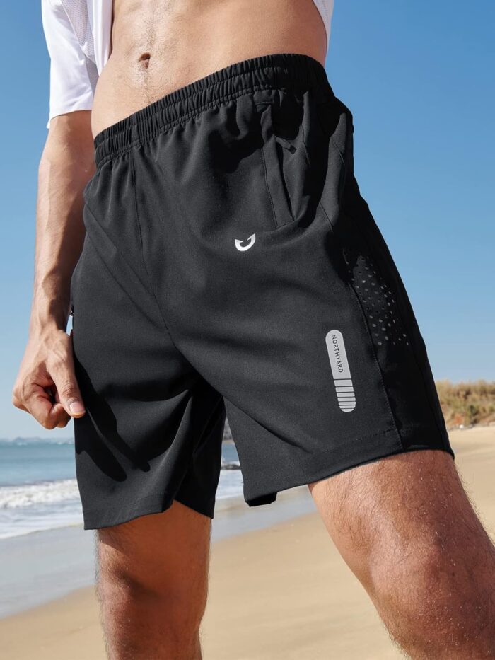 NORTHYARD Men's Athletic Running Shorts Quick Dry Workout Shorts 7"/ 5"/ 9" Lightweight Sports Gym Basketball Tennis Hiking - Image 2