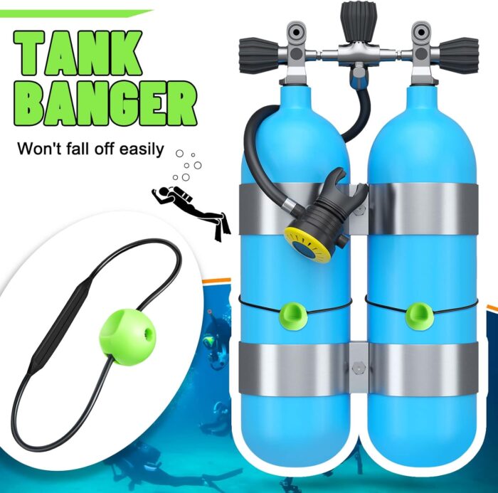 2 Pcs Tank Banger Underwater Signal Device Cylinder Diving Tank Accessories for Divers Noise Maker - Image 2