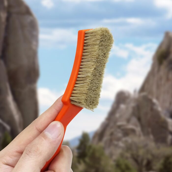 TWO STONES Bouldering Brush with Thick Ultra Durable Boar's Hair Bristles,Perfect Rock Climbing Brushes for Rock Climbing Holds on Climbing Wall as Climbing Chalk Brush Indoor or Outdoor - Image 5