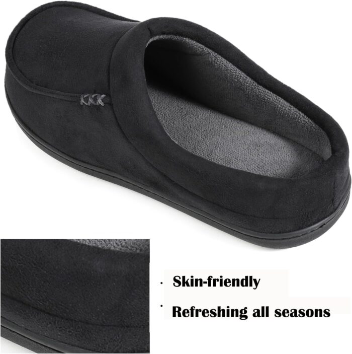 ULTRAIDEAS Men's Nealon Moccasin Clog Slipper, Slip on Indoor/Outdoor House Shoes - Image 4
