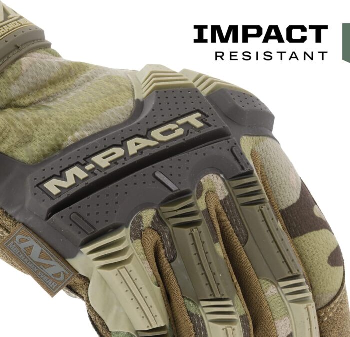 Mechanix Wear: M-Pact Tactical Gloves with Secure Fit, Touchscreen Capable Safety Gloves for Men, Work Gloves with Impact Protection and Vibration Absorption (Camouflage - MultiCam, Large) - Image 3