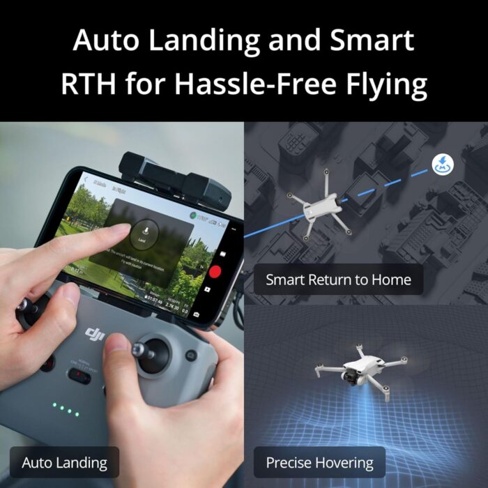 DJI Mini 3 (DJI RC), Lightweight 3x Mechanical Gimbal Drones with Camera for Adults 4K, 38-min Flight Time, up to 32800ft (10km) Video Transmission, Vertical Shooting, GPS Auto Return Integrated - Image 5