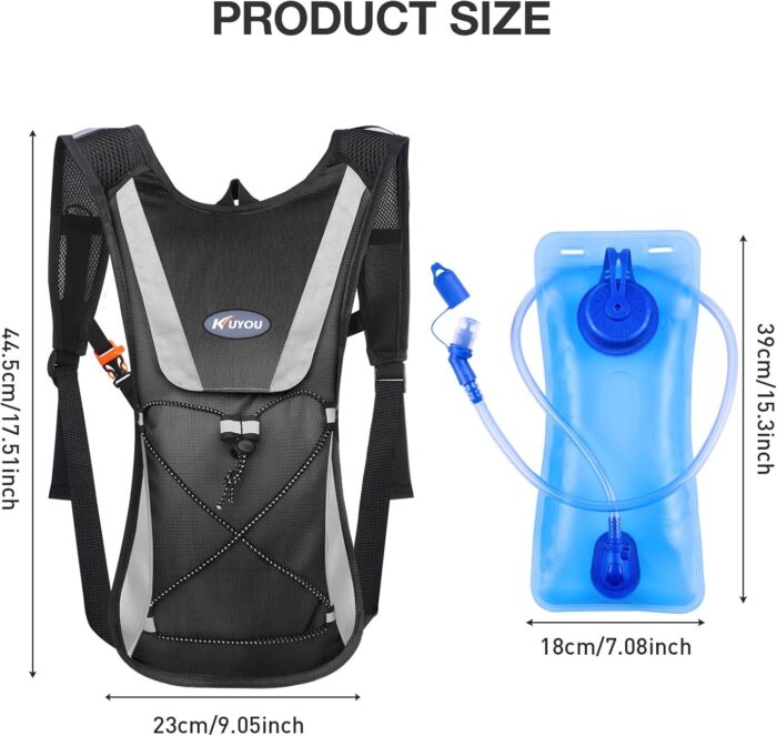 Hydration Backpack Hydration Pack with 2L Water Bladder, Lightweight Insulation Water Backpack for Cycling,Hiking, Running,Climbing - Image 2