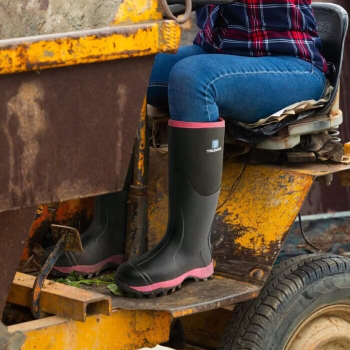 Rubber Boots for Women with Steel Shank, Waterproof Insulated Mud Rain Boots, 6mm Neoprene Anti-slip Outdoor Work Boots, Size 6-11 - Image 7