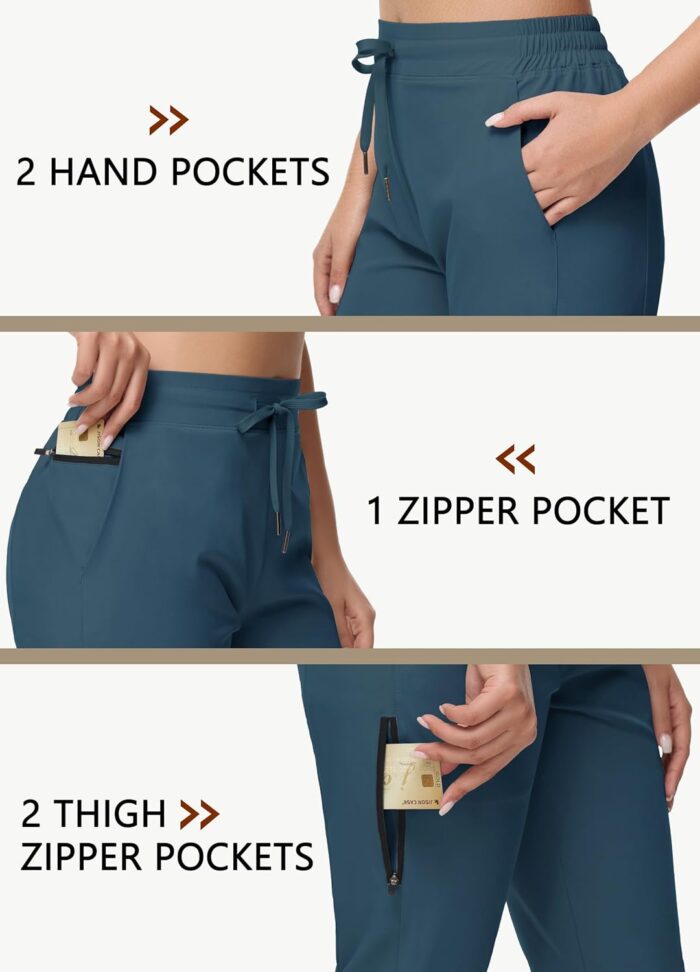 Women's Long Shorts 15" Below The Knee Capri Hiking Shorts Quick Dry Lightweight Outdoor Casual Crop Pants Cargo - Image 4