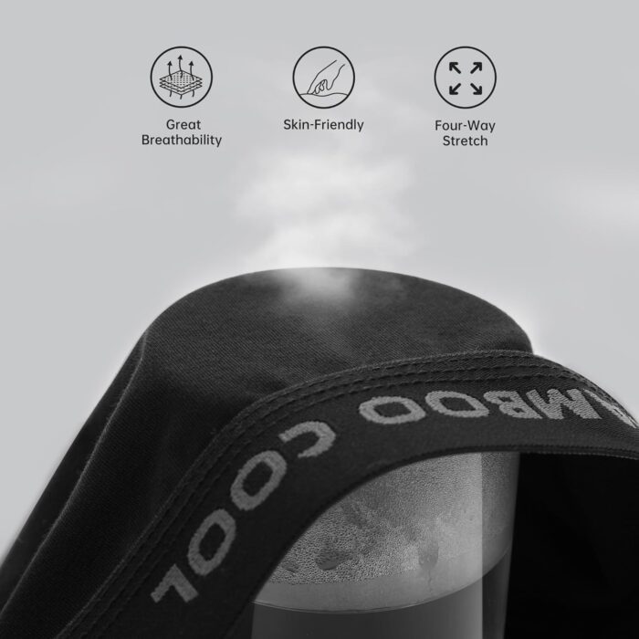 BAMBOO COOL Men's Ultra Breathable Underwear,No Riding Up Boxer Briefs with ComfortFlexible Waistband,Multipack - Image 5