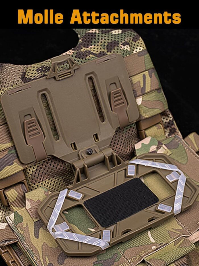Tactical Gear Plate Carrier Vest Accessories Phone Chest Mount Holder for Screen Size 4.7"-6.7" - Image 3