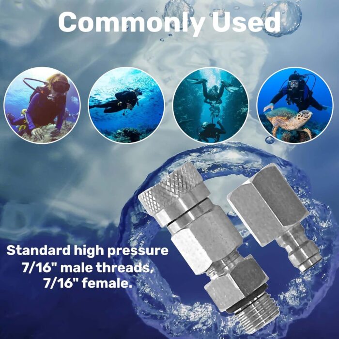 H2Odyssey High Pressure Quick Disconnect Adapter - Essential Scuba Diving Accessory - Image 6