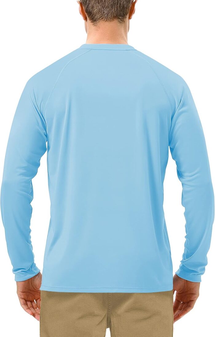 Roadbox Mens UPF 50+ UV Sun Protection Shirts Outdoor Long Sleeve SPF Rash Guard for Fishing Hiking Swimming Running - Image 2