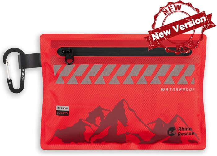 RHINO RESCUE Small First Aid Kit Ultralight Waterproof Medical Kit for Hiking, Backpacking, Cycling, Travel, Vehicles, HSA/FSA Eligible - Image 7