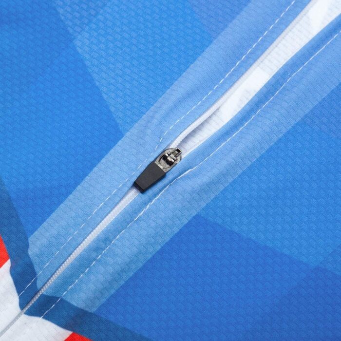 USA Cycling Jersey Men Short Sleeve Bike Biking Shirts American Flag Road Bicycle Clothing Full Zip with Pockets - Image 5