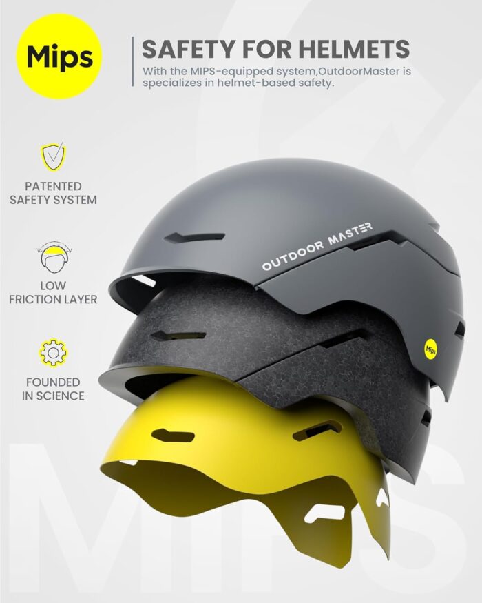OutdoorMaster Ski Helmet Set,ELK MIPS Ski Helmet with OTG Ski Goggles - MIPS Snowboard Helmet Set for Men, Women & Youth - Image 2