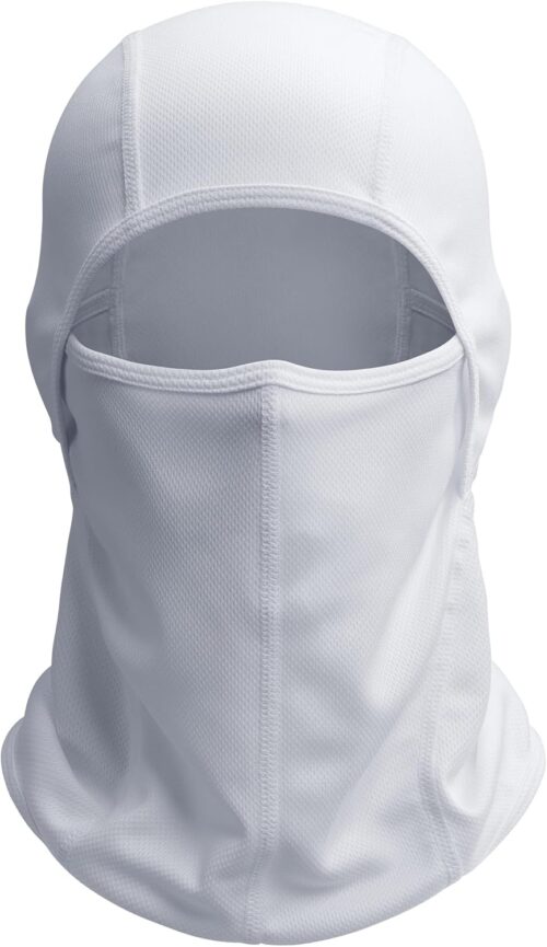 AstroAI Ski Mask Balaclava Face Mask Shiesty Mask for Men Women, UV Protector Windproof Neck Warmer Face Cover for Motorcycle, Snowboarding, Skiing, Hunting, Cycling, White