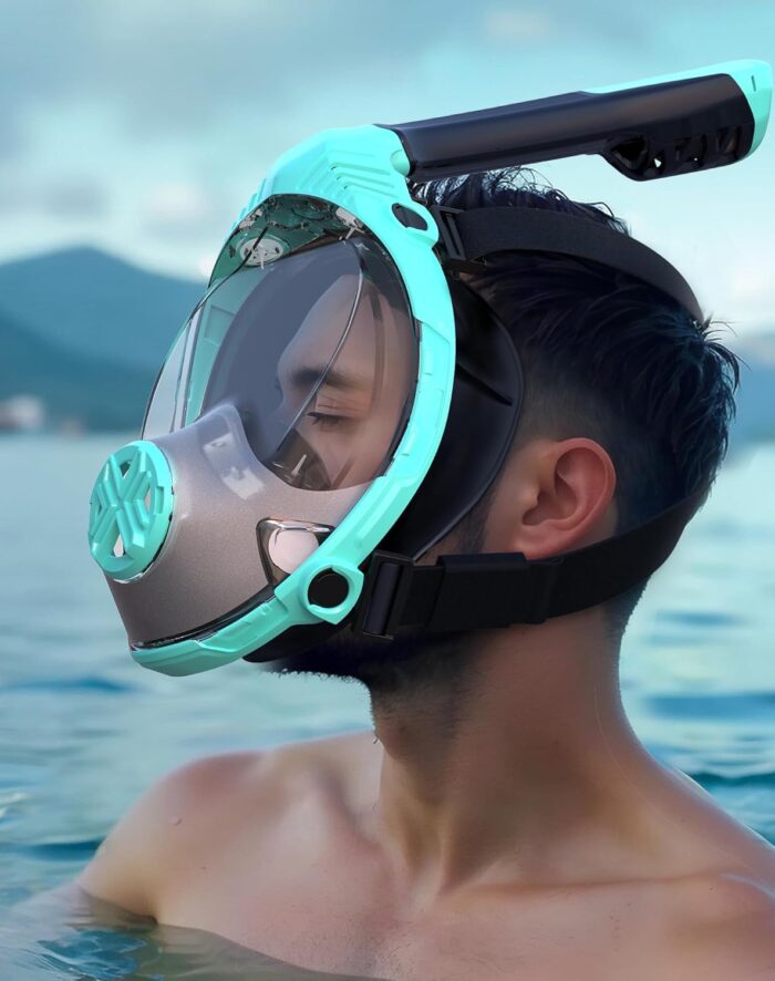 Full Face Snorkel Mask- Snorkeling Gear for Adults with Safe Dry Top Breathing System, 2025 Latest Foldable Panoramic View Snorkeling Mask for Men and Women, Anti Fog Anti Leak - Image 7