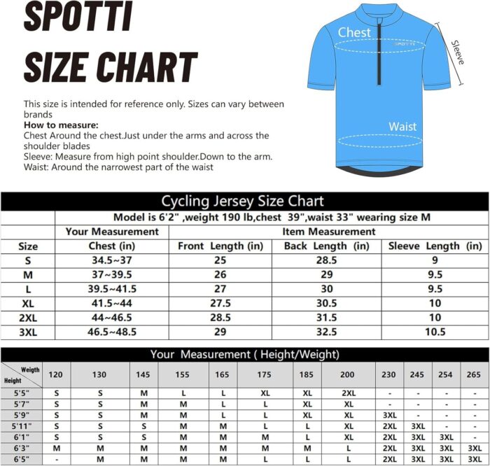 Spotti Men's Cycling Bike Jersey Short Sleeve with 3 Rear Pockets- Moisture Wicking, Breathable, Quick Dry Biking Shirt - Image 6