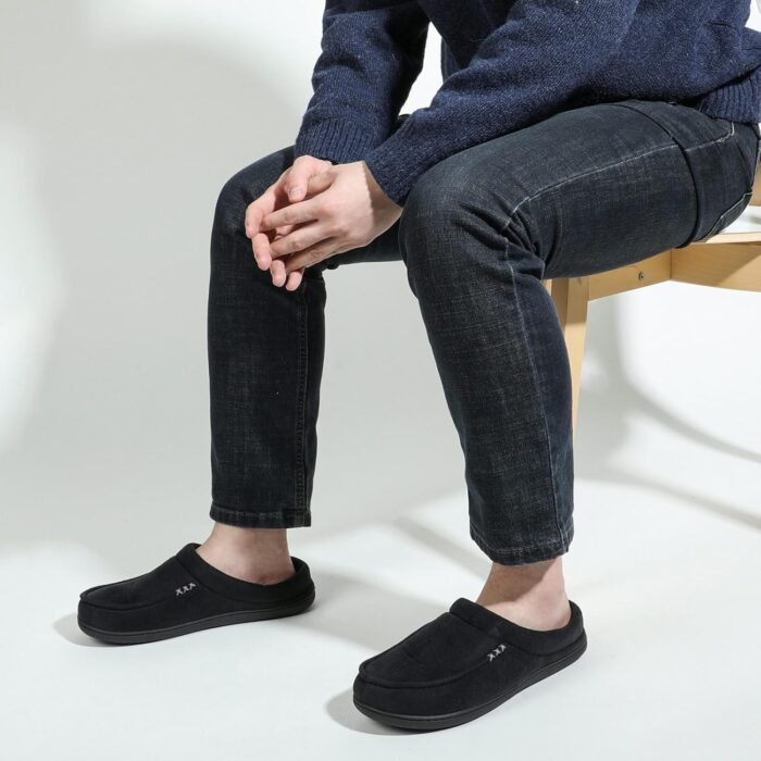 ULTRAIDEAS Men's Nealon Moccasin Clog Slipper, Slip on Indoor/Outdoor House Shoes - Image 6
