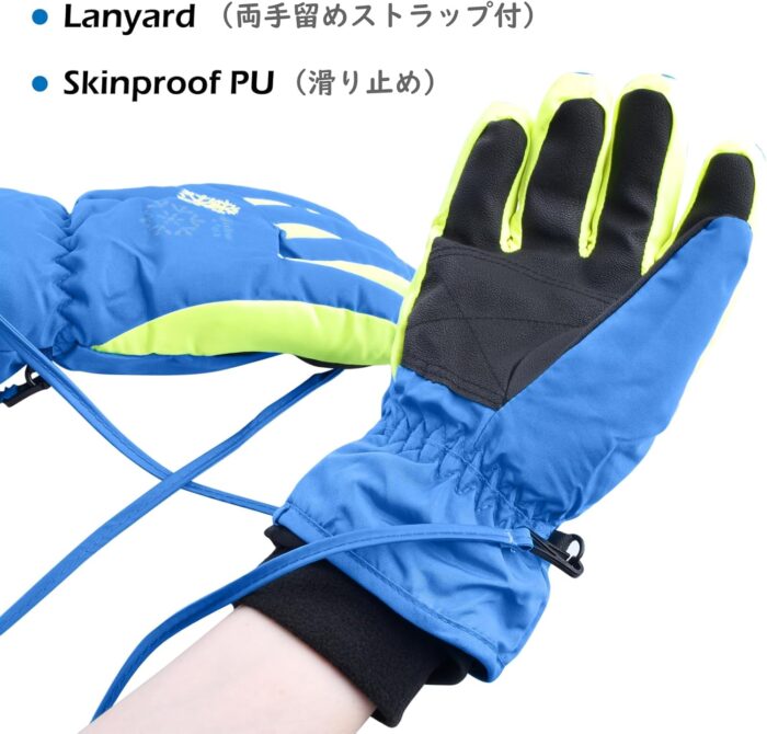 TRIWONDER Kids Ski Snow Gloves Winter Cold Weather Windproof Warm Snowboard Sport Mittens for Boys Girls - Image 5