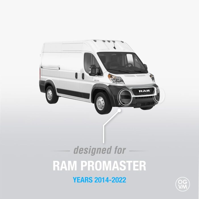 OpenGlass Van Mods - Ram Promaster Front Bumper Step Grips (2 Pack) - Ram Promaster Accessories to Safely Access Your Windshield Made with Marine Grade Material, Easy Installation - Image 4
