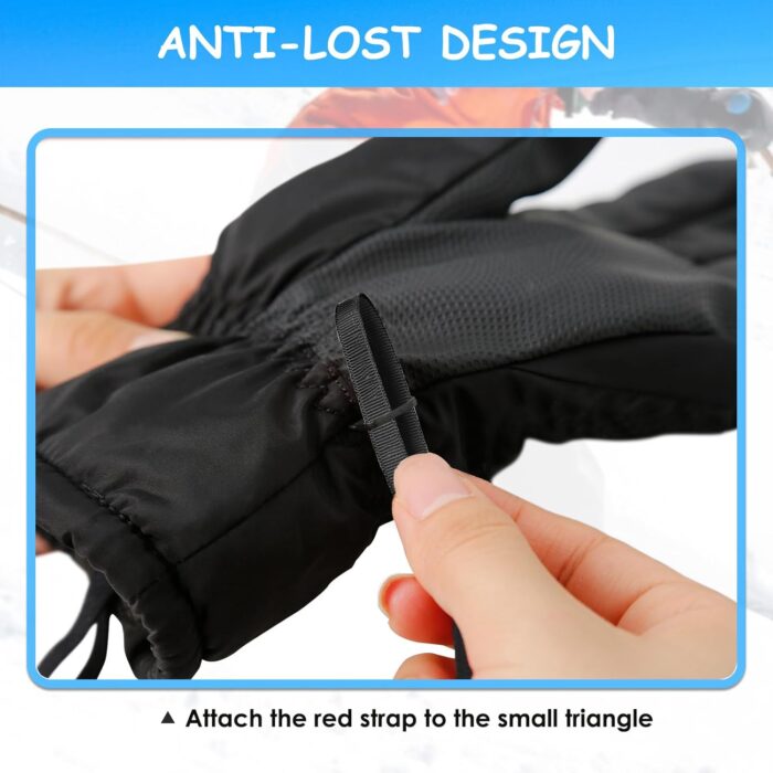 Aolamegs Ski Glove Leash, Comfy Elastic Glove Straps for Skiing, Perfect Mountaineering & Ski Accessories for Hanging Gloves - Image 6