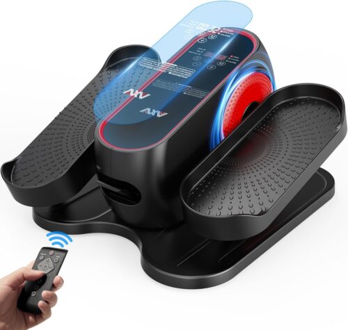 AXV Under Desk Elliptical Exercise Machine,Electric Ellipse Leg Exerciser As Seen On TV,Training Machines While Sitting for Seniors Home,Portable,Quiet, with Remote Control