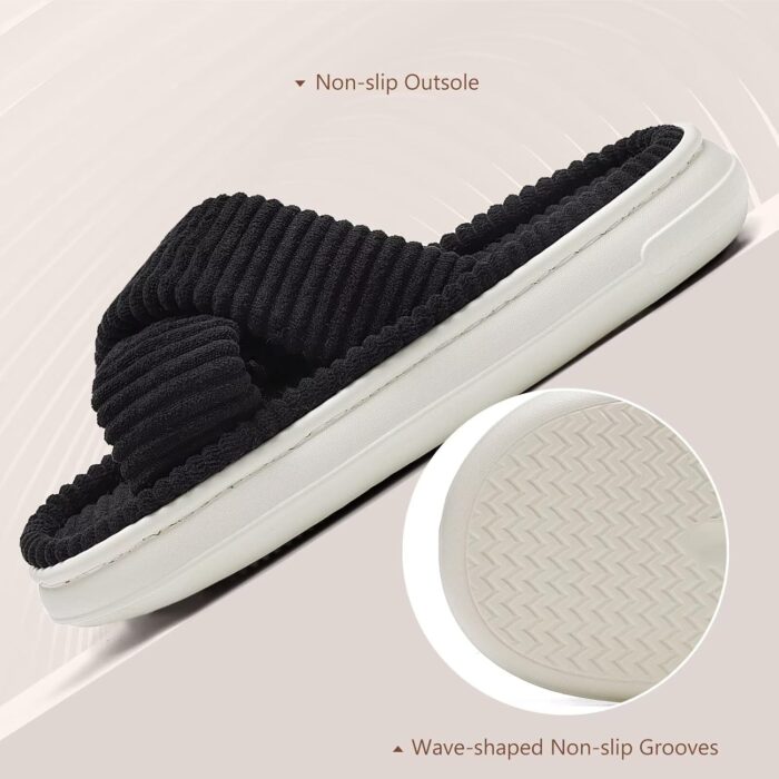NineCiFun Platform Slippers for Women Indoor and Outdoor Women's Summer Slippers Open Toe Slide House Bedroom Shoes - Image 3
