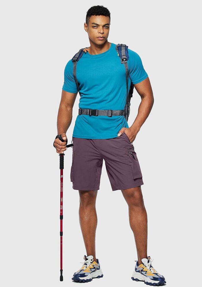 Pudolla Men's Hiking Cargo Shorts Quick Dry Outdoor Travel Shorts for Men with Multi Pocket for Fishing Camping Casual - Image 6