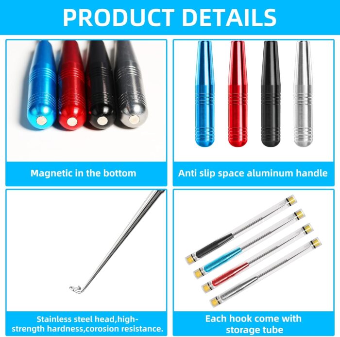 Fish Hook Remover Tool,Fishing Hook Quick Removal Device,Fishing Gear Security Extractor Equipment Kits for Adult,Hook Extractor Accessories Tools with Storage Tube,4Pcs - Image 2