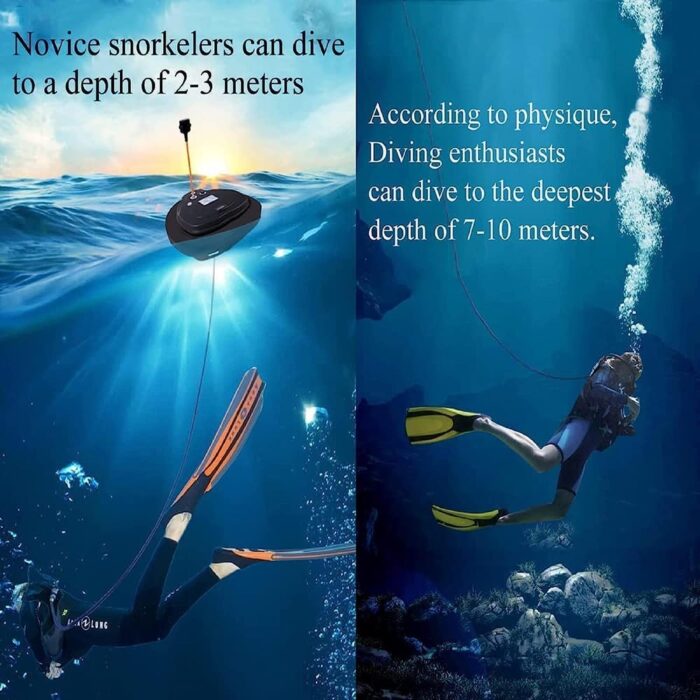 5 Hours Scuba Diving Ventilator System with Mask Mount, Diving Equipment Diving Toys Floating Air Pump/Tank with 10M Telescopic Pipe & Breathing Regulator 57 Liters/min for Underwater Snorkeling - Image 3