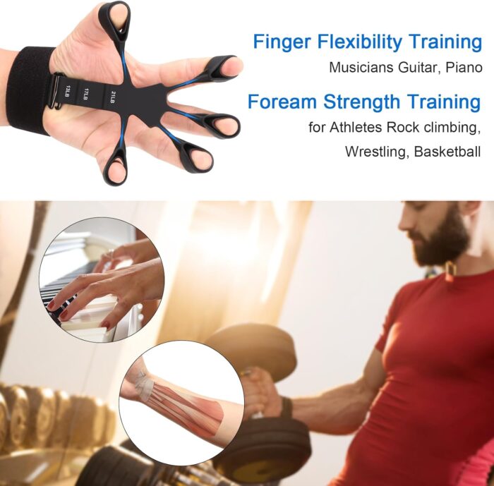 Grip Strength Trainer - Double-Sided Finger Exerciser and Hand Strengthener for Hand Therapy, Rock Climbing - Relieve Pain for Arthritis, Carpal Tunnel - Image 7