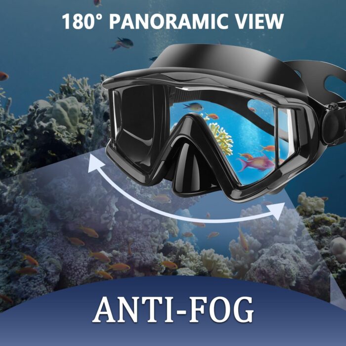 Diving mask Anti-Fog Swimming Snorkel mask Suitable for Adults Scuba Dive Swim Snorkeling Goggles Masks - Image 4