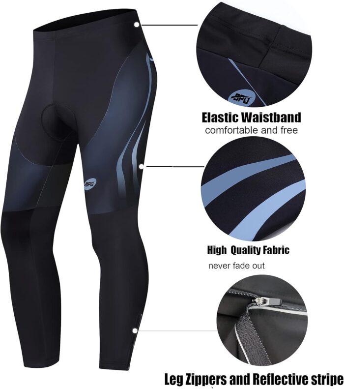 sponeed Men's Bicycle Pants 4D Padded Road Cycling Tights Leggings Outdoor Cyclist Riding Bike Wear - Image 2