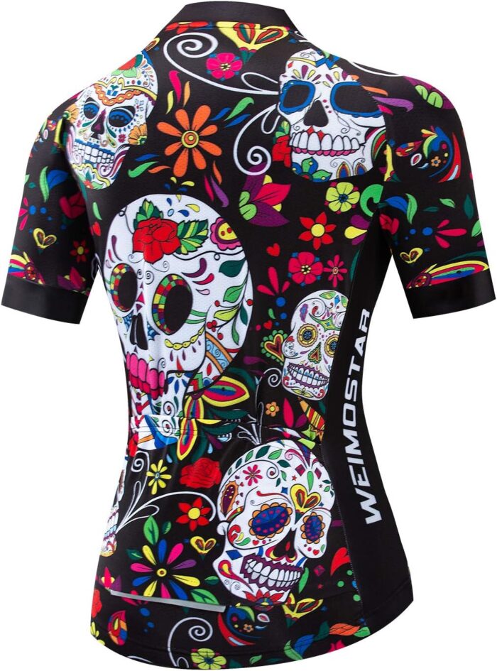 JPOJPO Womens Cycling Jersey,Bike Shirt Quick-Dry Breathable Reflective S-2XL Tops - Image 2