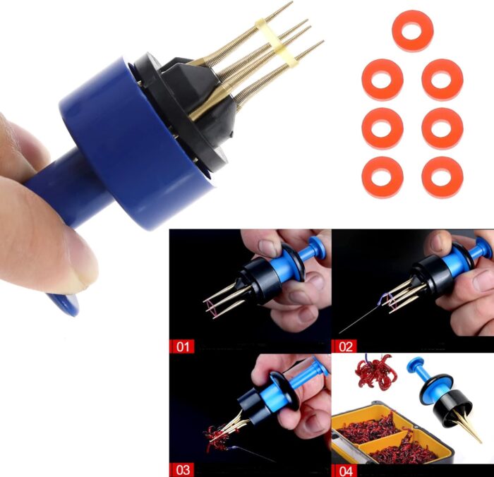 The Lord of the Tools 2PCS Pellet Banding Tools Bait Bander Carp Fishing Accessories Coarse Fishing Terminal Tackle with 300PCS 4mm & 300PCS 3mm Bait Bands - Image 3