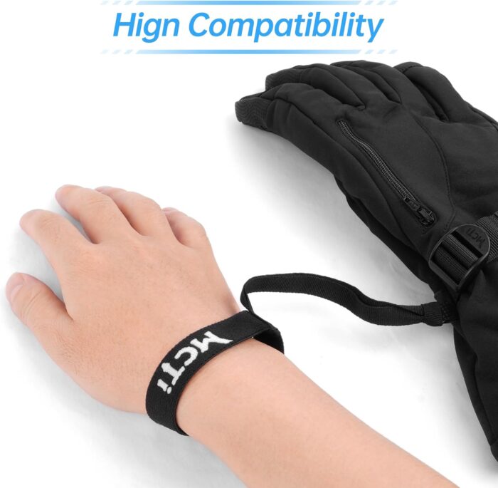 MCTi Ski Gloves Wrist Strap, Perfect Mountaineering & Ski Accessories for Hanging Glove - Image 4