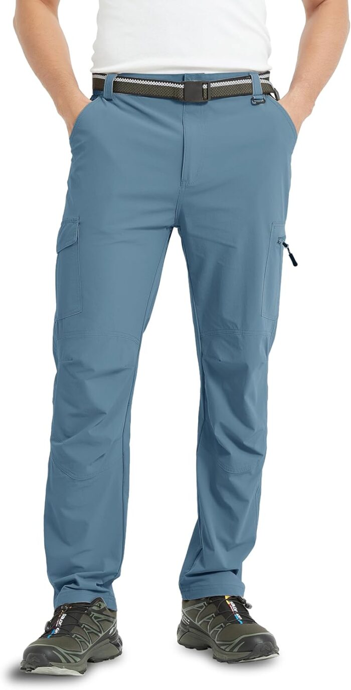 Men's Cargo Hiking Pants Lightweight Water Resistant Quick Dry Outdoor Fishing Travel Climbing Work Pants - Image 7