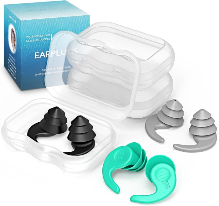 Swimming Ear Plugs for Adults,3 Pairs Waterproof Reusable Silicone Swim Earplugs for Swimming Surfing Snorkeling Showering and Water Pool,Beach,Ocean (Adults & Teens 14+) - Image 8
