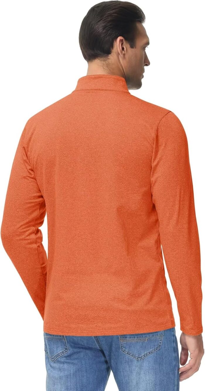 Boladeci Men's Quarter Zip Pullover Premium Fleece Lined Heather Long Sleeve Golf Shirts Midweight 1/4 Half Zip Sweatshirts - Image 6